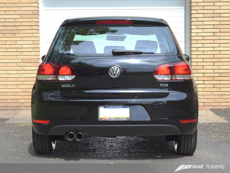 AWE Tuning Golf TDI Performance Exhaust - Polished Silver Tips