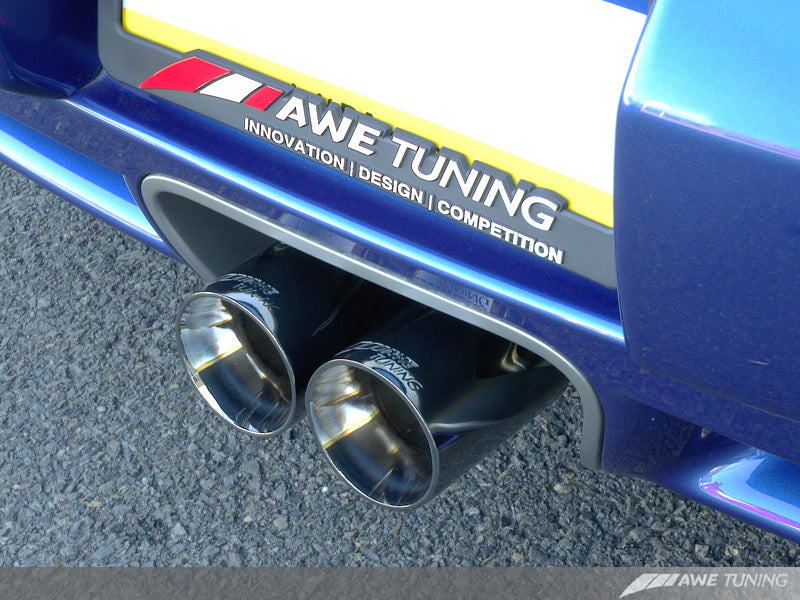 AWE Tuning Optional Porsche 987 Cayman/S Boxster/S Muffler Tip Set - Diamond Black