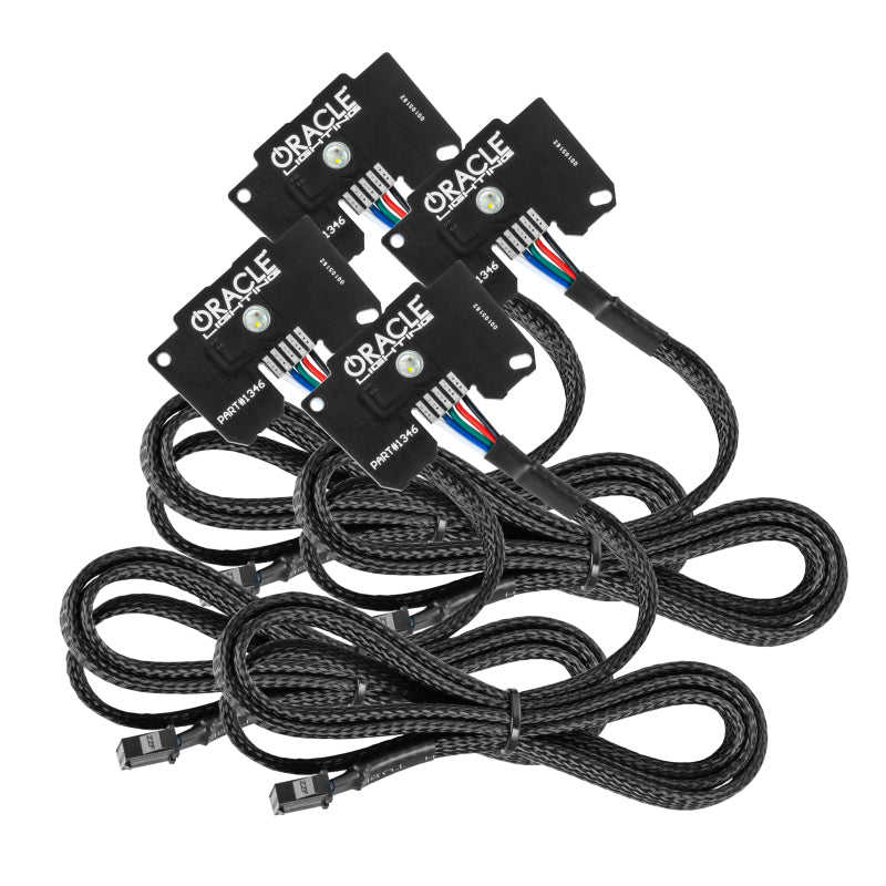 Oracle Jeep Wrangler JL/JT RGB+W Headlight DRL Upgrade Kit - ColorSHIFT w/ Simple Controller