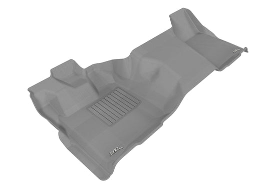 3D MAXpider 2011-2016 Ford F-250/350/450 Regular Cab Kagu 1st Row Floormat - Gray