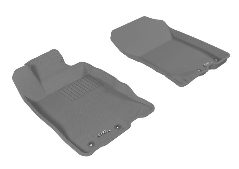 3D MAXpider 2010-2014 Honda Insight Kagu 1st Row Floormat - Gray