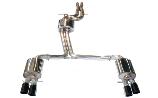 AWE Tuning B8 / B8.5 S5 Sportback Touring Edition Exhaust - Non-Resonated - Chrome Silver Tips