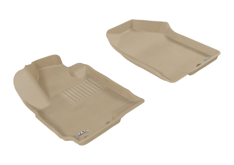 3D MAXpider 2010-2013 Kia Soul Kagu 1st Row Floormat - Tan