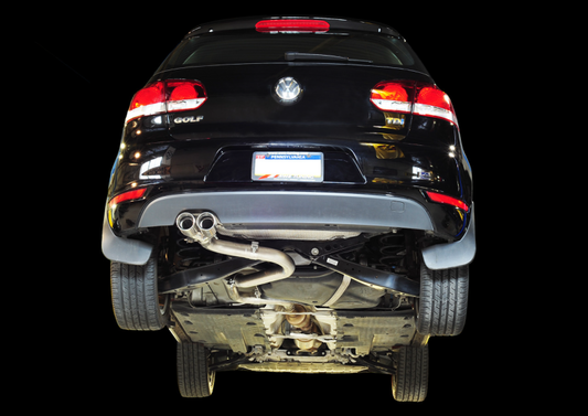 AWE Tuning Golf TDI Performance Exhaust - Diamond Black Tips