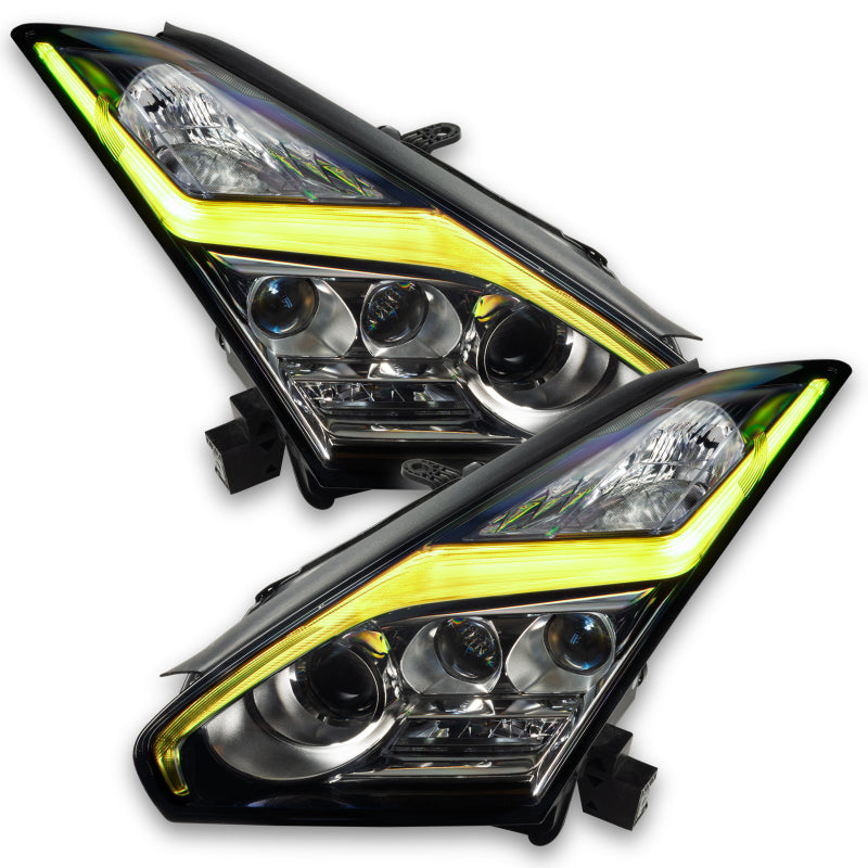 Oracle 15-21 Nissan GT-R RGB+W (Lightning Bolt) Headlight DRL Upgrade Kit - ColorSHIFT