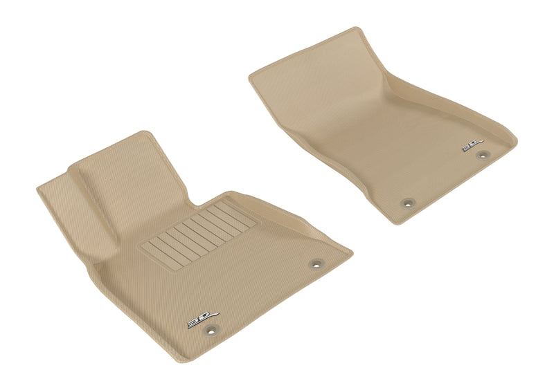 3D MAXpider 2015-2019 Genesis/Hyundai G80/Genesis Sedan Kagu 1st Row Floormat - Tan