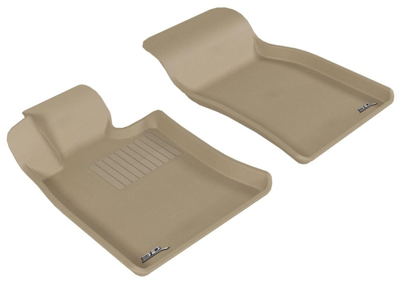 3D MAXpider 2007-2013 Mini Cooper Hardtop/Convertible/Clubman Kagu 1st Row Floormat - Tan