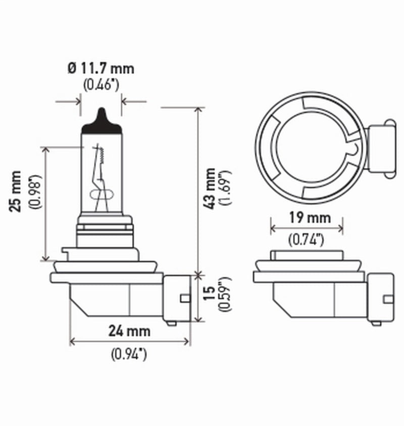 Hella Bulb H11 12V 55W Pgj192 T4 (2)