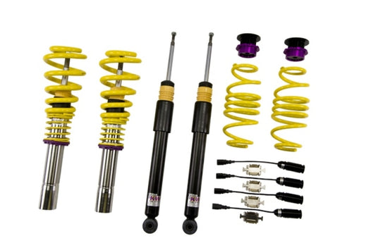 KW Coilover Kit V1 Audi A4 S4 (8K/B8) w/ electronic dampening controlSedan FWD + Quattro