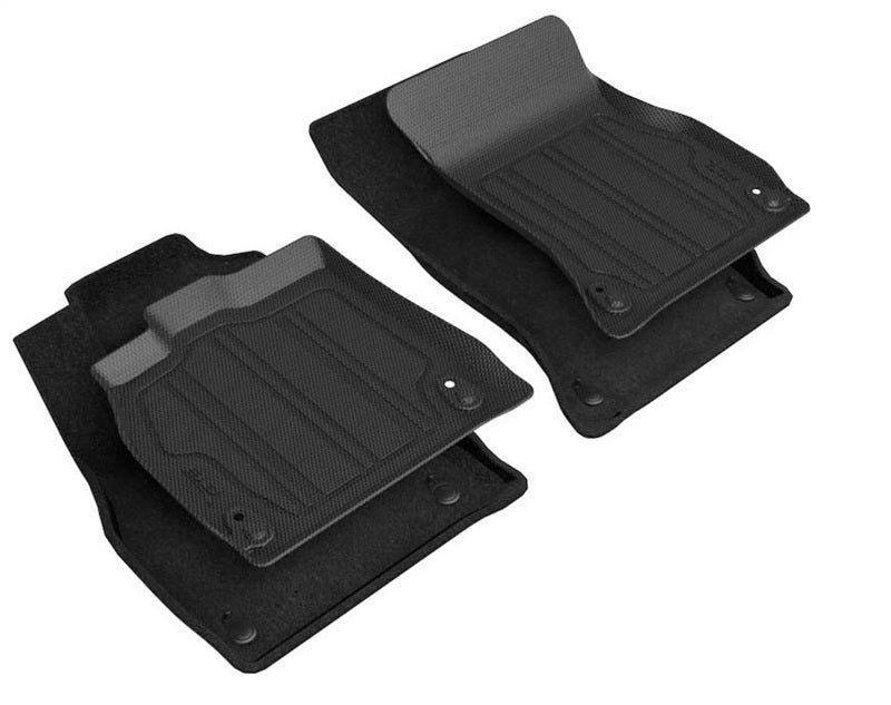 3D MAXpider 18-21 Audi Q5/SQ5 Elegant Hybrid 1st Row Floormat - Black