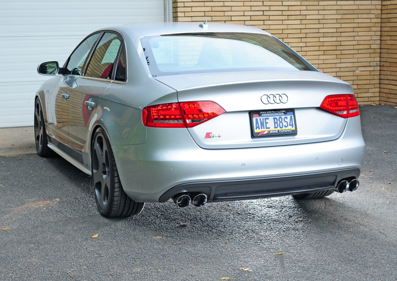 AWE Tuning Audi B8 / B8.5 S4 3.0T Touring Edition Exhaust - Chrome Silver Tips (90mm)