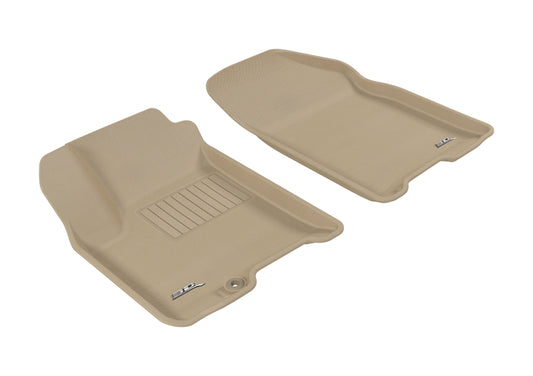 3D MAXpider 2007-2011 Chevrolet Aveo Kagu 1st Row Floormat - Tan