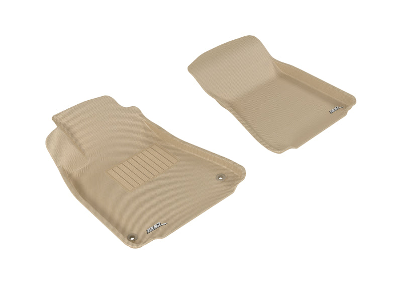 3D MAXpider 2006-2013 Lexus IS Kagu 1st Row Floormat - Tan