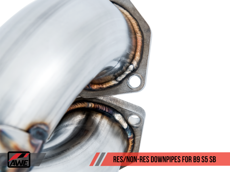 AWE Tuning Audi B9 S5 Sportback Track Edition Exhaust - Non-Resonated (Silver 90mm Tips)