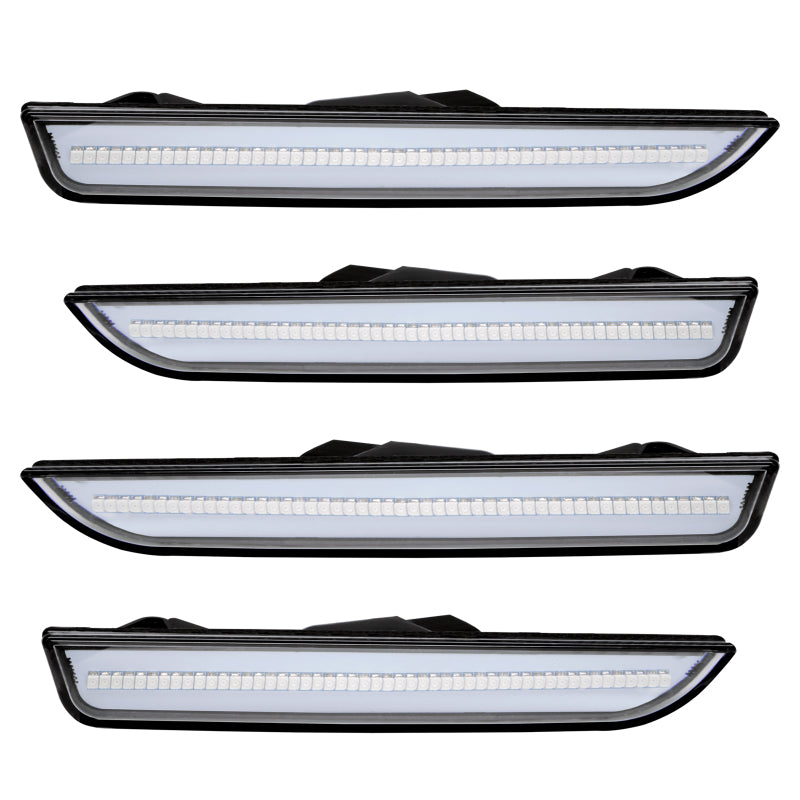 Oracle 10-14 Ford Mustang Concept Sidemarker Set - Clear - Toreador Red Metallic (FL)