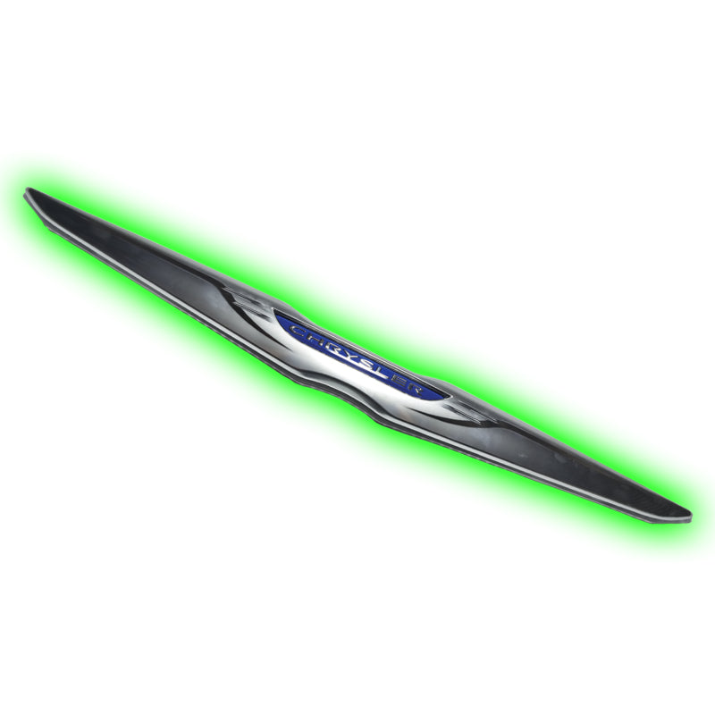 Oracle Chrysler Illuminated LED Sleek Wing - Dual Intensity - Green