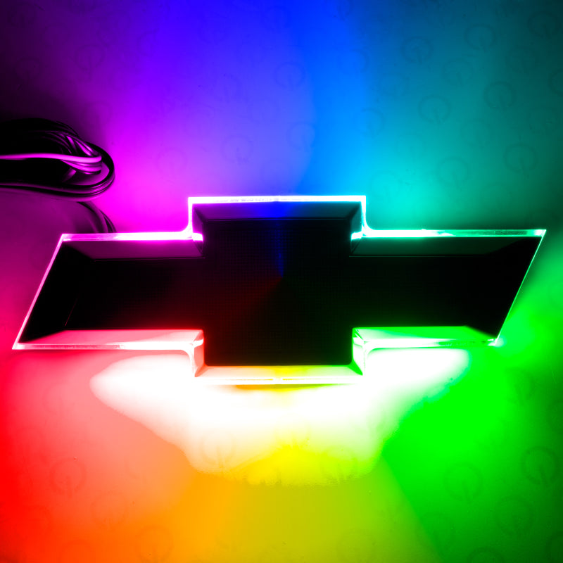 Oracle 14-15 Chevrolet Camaro Illuminated Bowtie - Flat Black - ColorSHIFT