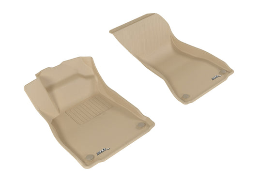 3D MAXpider 2017-2019 Audi A4/S4/A5/S5 Kagu 1st Row Floormat - Tan