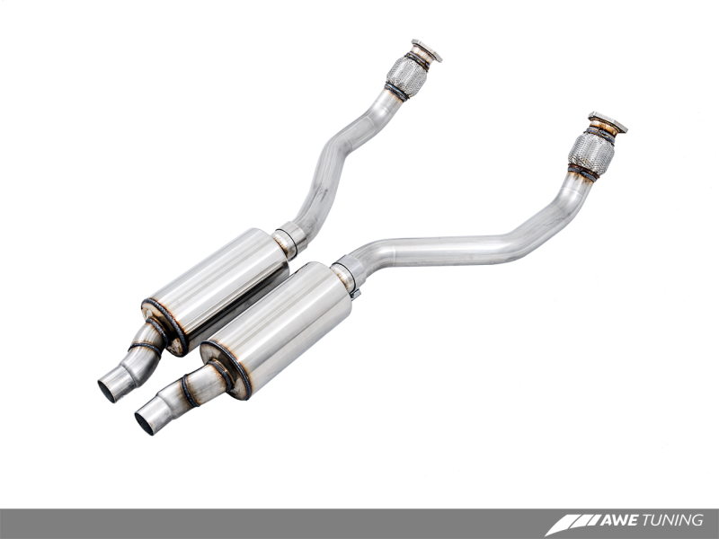 AWE Tuning Audi B8 4.2L Resonated Downpipes for S5