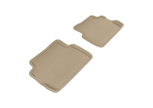 3D MAXpider 2008-2011 Ford Focus Kagu 2nd Row Floormats - Tan