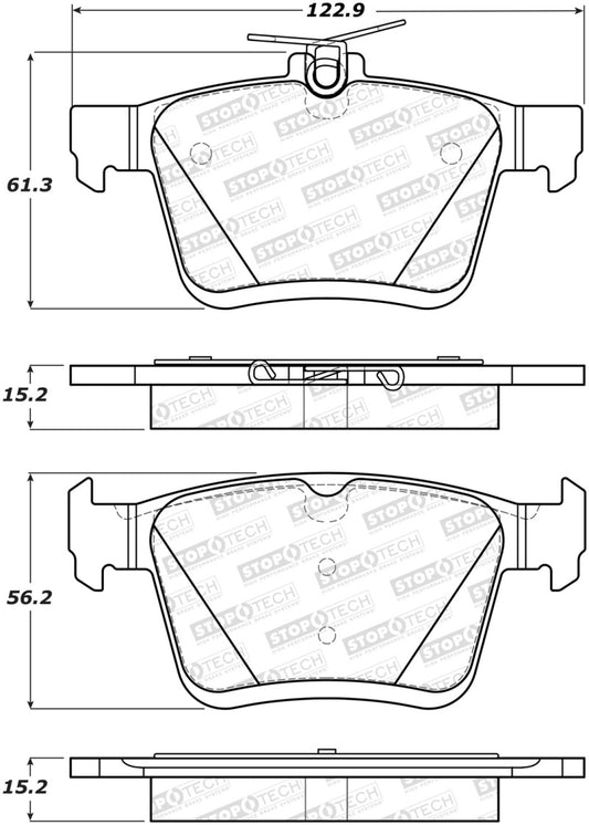 StopTech 2014 Acura TSX Sport Performance Rear Brake Pads