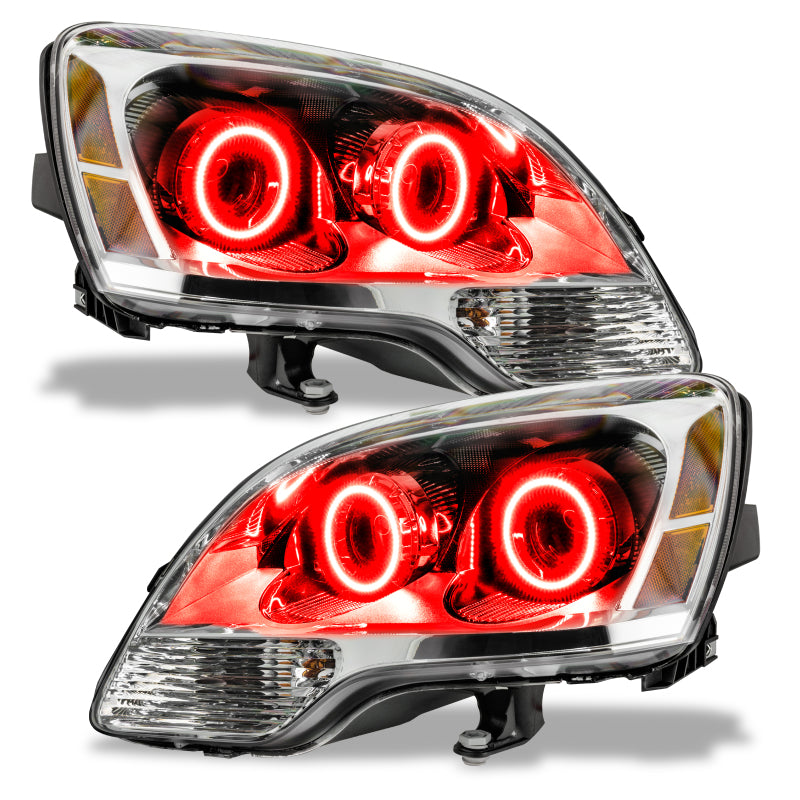 Oracle Lighting 08-12 GMC Acadia Non-HID Pre-Assembled LED Halo Headlights - (2nd Design) -Red