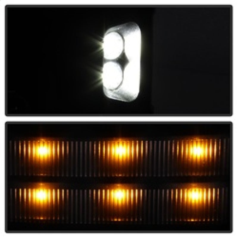 xTune Chevy Silverado 14-16 Heated Smoke LED Signal Telescoping Mirrors MIR-CSIL14S-G2-PWH-SM-SET