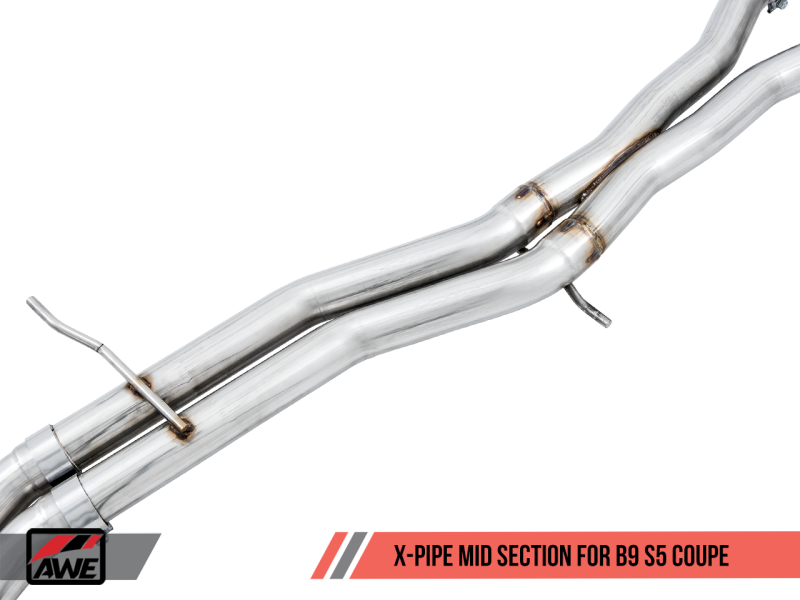 AWE Tuning Audi B9 S5 3.0T Touring Edition Exhaust - Diamond Black Tips (90mm)