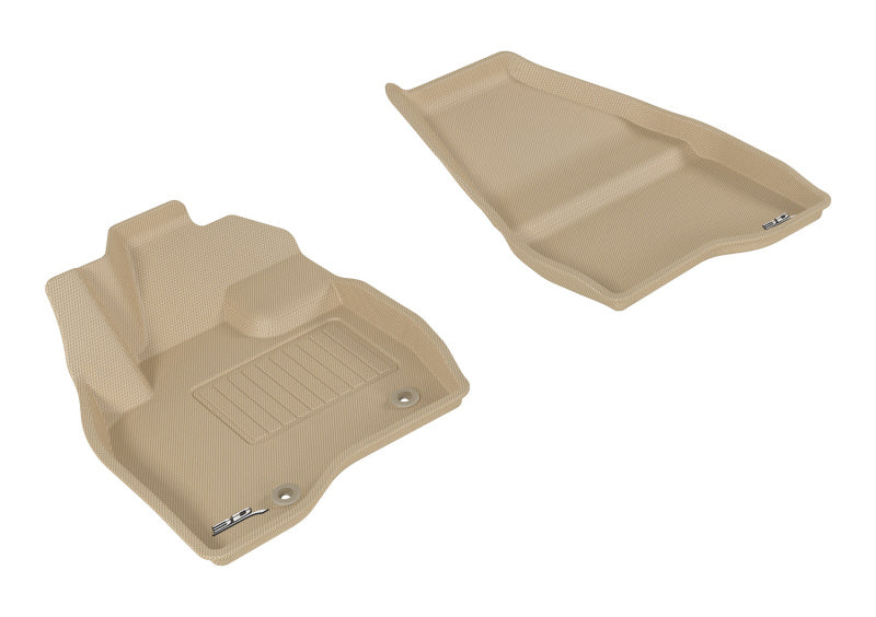 3D MAXpider 2015-2016 Ford Explorer Kagu 1st Row Floormat - Tan