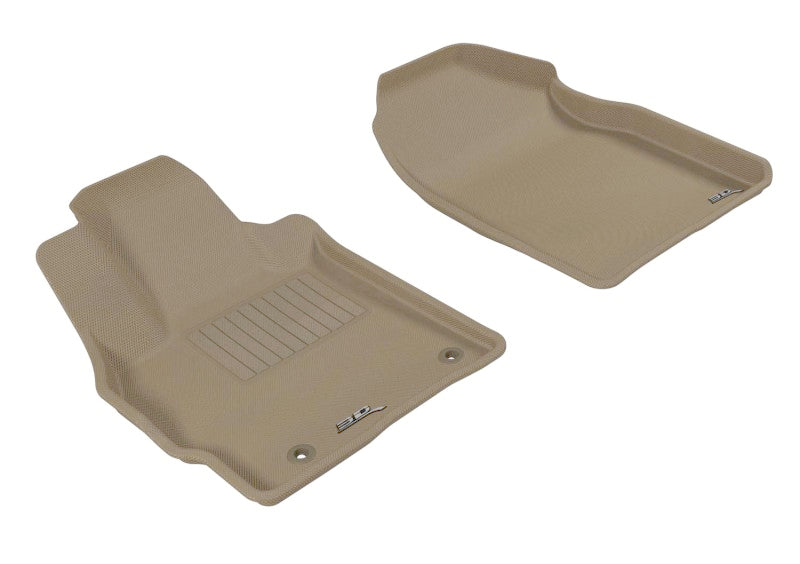 3D MAXpider 2007-2012 Mazda CX-7 Kagu 1st Row Floormat - Tan