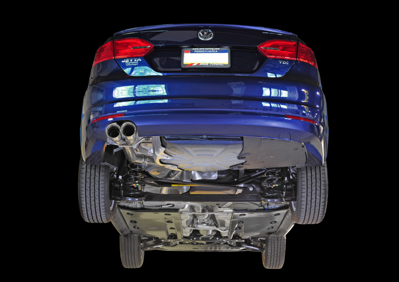 AWE Tuning MK6 Jetta TDI Touring Edition Exhaust - Silver Tips