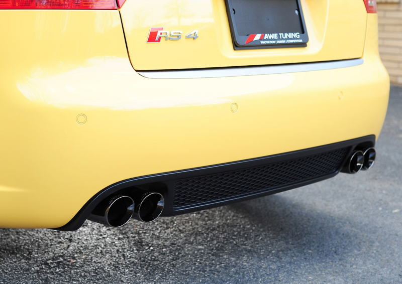 AWE Tuning Audi B7 RS4 Touring Edition Exhaust - Diamond Black Tips