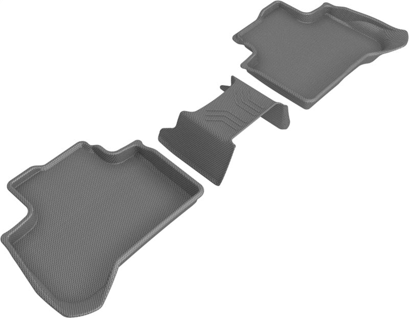 3D MAXpider 2018-2020 BMW X3 (G01)/X4 (G02) Kagu 2nd Row Floormats - Gray