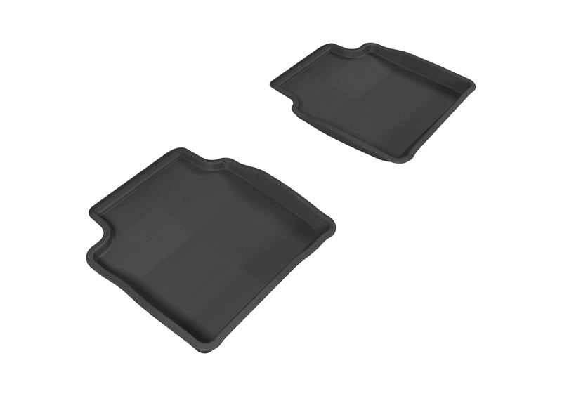 3D MAXpider 2008-2012 Chevrolet Malibu Kagu 2nd Row Floormats - Gray