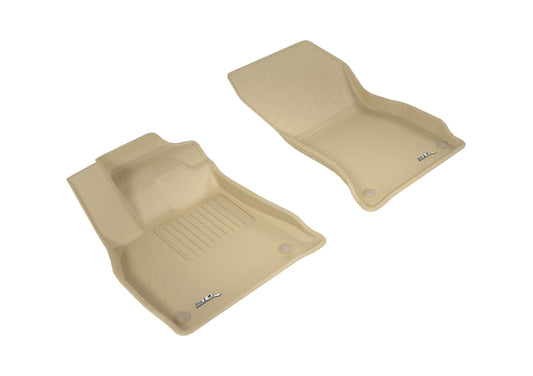 3D MAXpider 2018-2020 Audi Q5 Kagu 1st Row Floormat - Tan