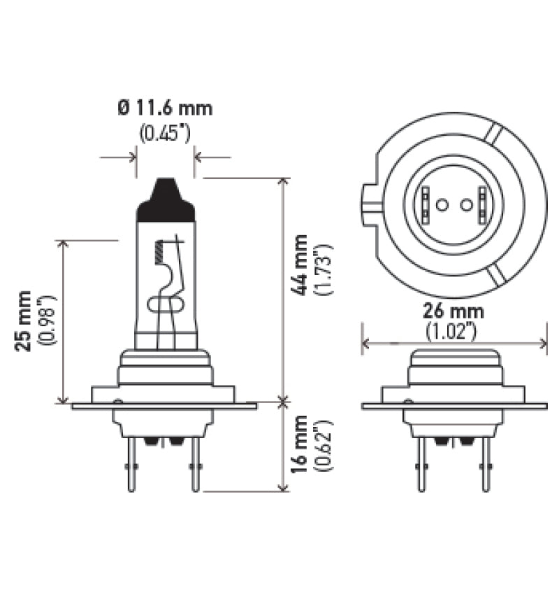 Hella Halogen H7 Bulb