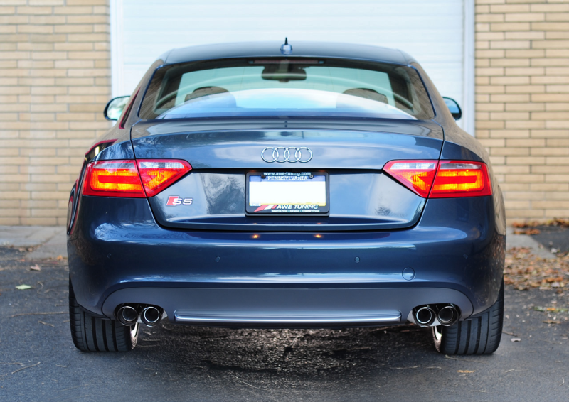 AWE Tuning Audi B8 S5 4.2L Touring Edition Exhaust System - Diamond Black Tips