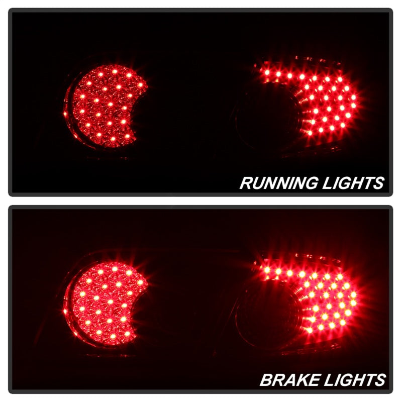 xTune Mazda 6 03-08 4/5DR (Not Fit Wagon) LED Tail Lights - Black (ALT-ON-M603-LED-BK)