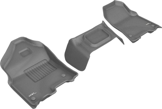 3D MAXpider 2019-2020 Dodge Ram 1500 Crew Cab/Quad Cab Kagu 1st Row Floormat - Gray