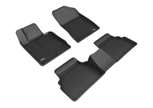 3D MAXpider 20+ Hyundai Sonata Kagu 1st & 2nd Row Floormats - Black