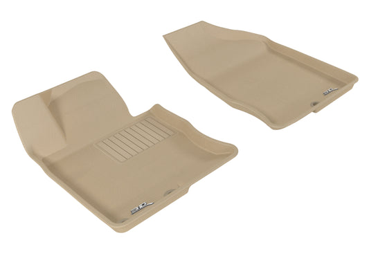 3D MAXpider 2012-2017 Hyundai Azera Kagu 1st Row Floormat - Tan