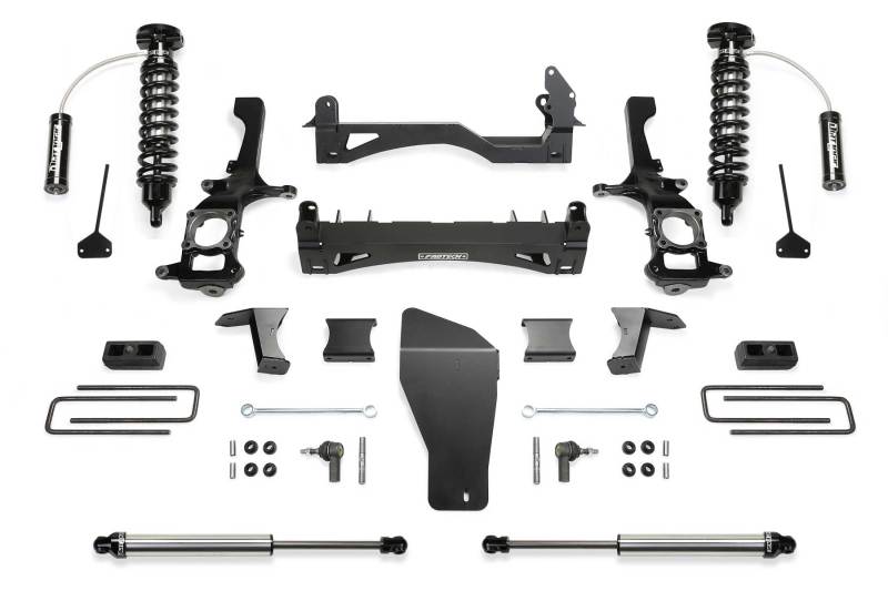 Fabtech 16-18 Nissan Titan Xd 4WD Diesel 6in Perf Sys w/Dl 2.5 Resi & 2.25