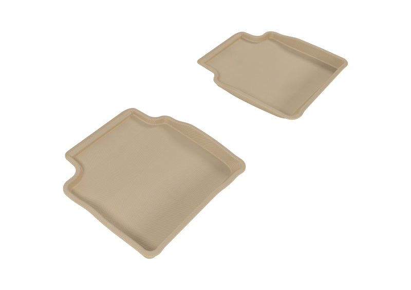 3D MAXpider 2008-2012 Chevrolet Malibu Kagu 2nd Row Floormats - Tan