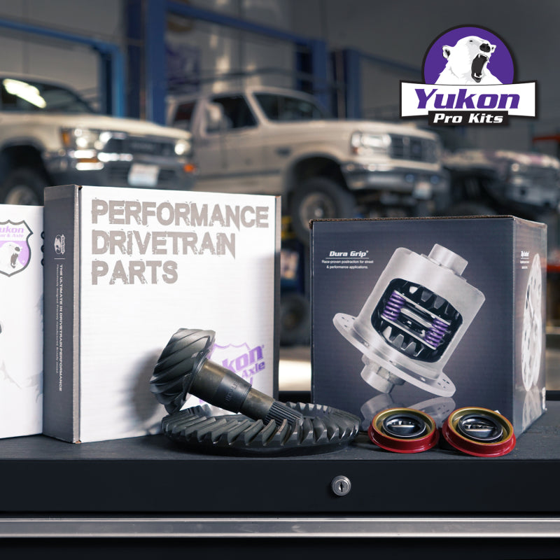 Yukon 9.25in CHY 3.55 Rear Ring & Pinion Install Kit 31 Spline Positraction 1.7in Axle Bearings