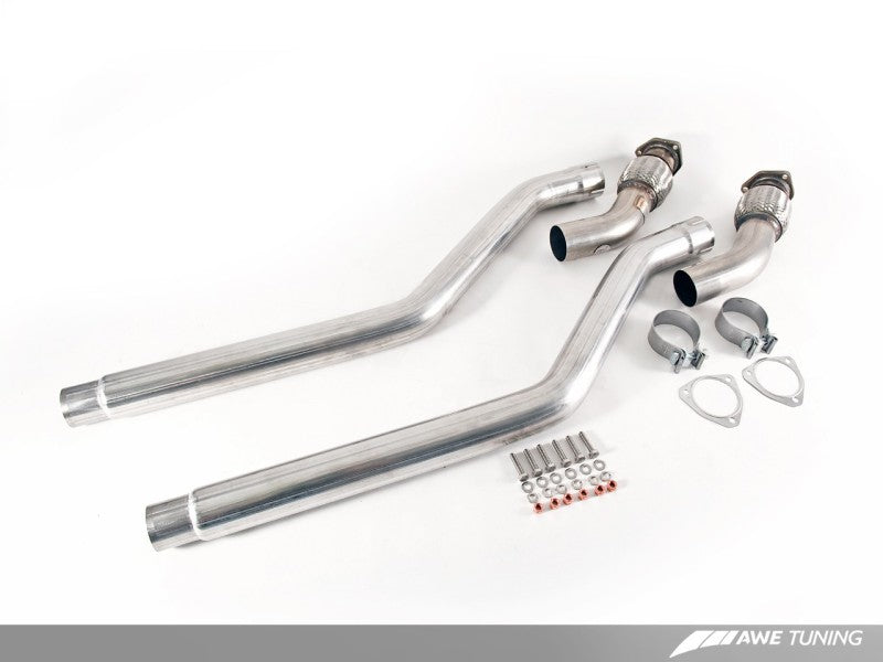 AWE Tuning Audi B8 / B8.5 S5 Cabrio Touring Edition Exhaust - Non-Resonated - Chrome Silver Tips