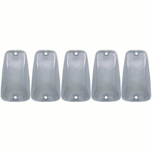 ANZO 1988-2000 Chevrolet Silverado 3500 LED Cab Roof Light Kit Clear 5pc Replac Lens and LED Bulbs