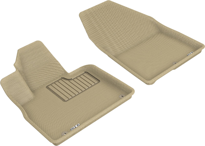 3D MAXpider 2019-2020 Hyundai Santa Fe Kagu 1st Row Floormat - Tan