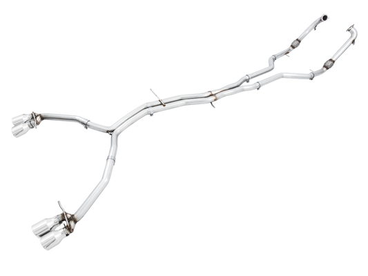 AWE Tuning Audi B9 S5 Sportback Track Edition Exhaust - Non-Resonated (Silver 90mm Tips)