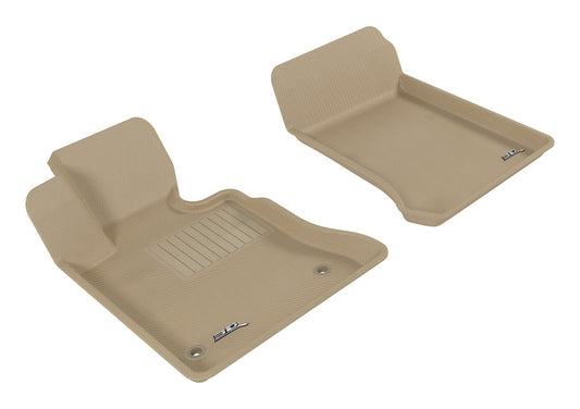 3D MAXpider 2009-2012 Mercedes-Benz GLK-Class X204 Kagu 1st Row Floormat - Tan