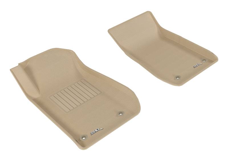 3D MAXpider 2014-2017 Chevrolet SS Kagu 1st Row Floormat - Tan